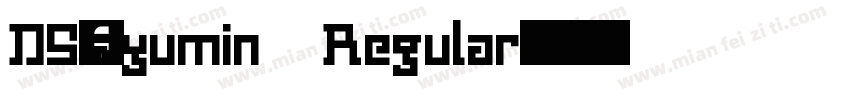 DS-ayumin Regular字体转换